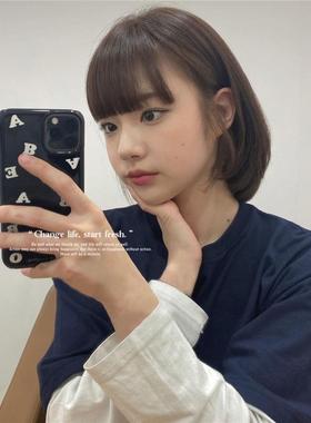 ins博主同款简约字母17适用iPhone15pro max苹果11手机壳16软壳13