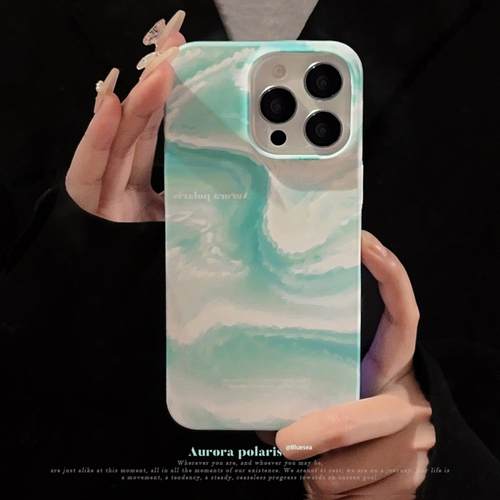 夏日海洋水波纹17promax适用iphone13苹果15手机壳11磨砂12菲林16
