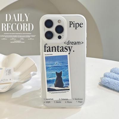 个性创意iphone16适用17手机壳苹果15promax海边猫咪1312防摔