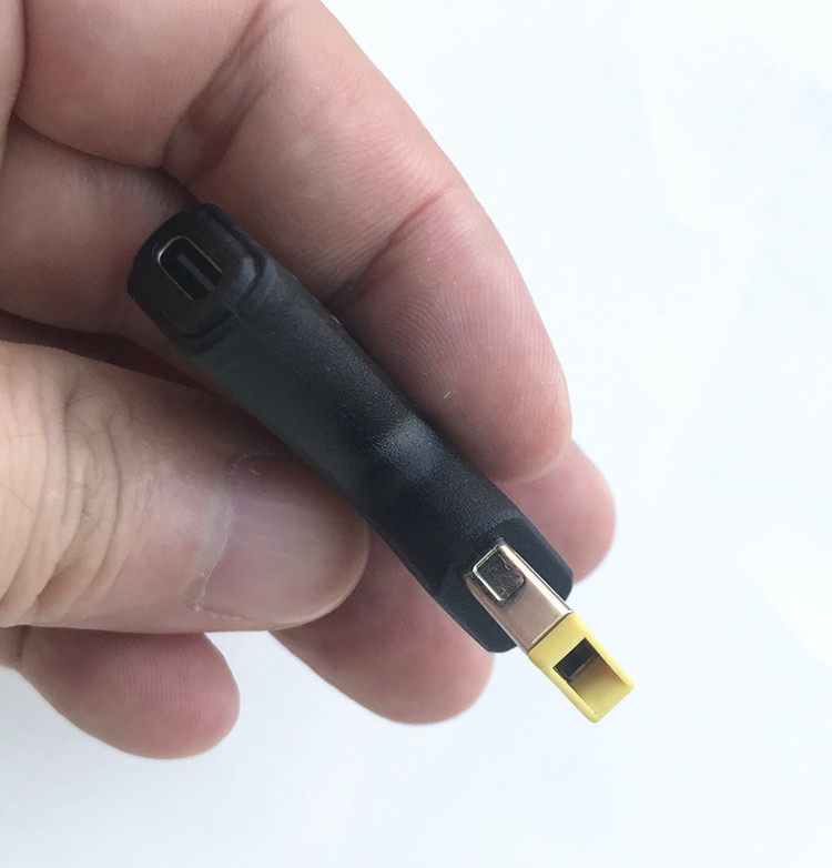 usb-c转联想方口带针dc转换头 ibm笔记本电脑pd快充转换接头包邮
