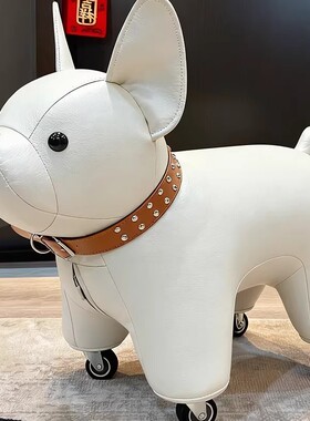 法斗狗凳子宠物凳摆件万向轮