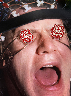 BORSCHT原创设计潮流饰物金属涂鸦加点乐趣字母胸章徽章胸针饰品