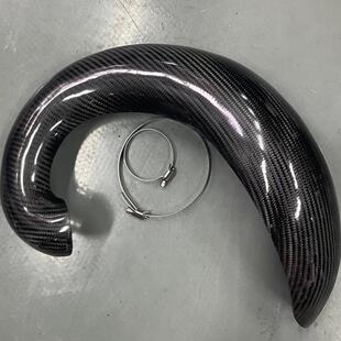 YZ250X二冲碳纤维排气护板护罩fantic 300 2冲排气前段保护板护壳