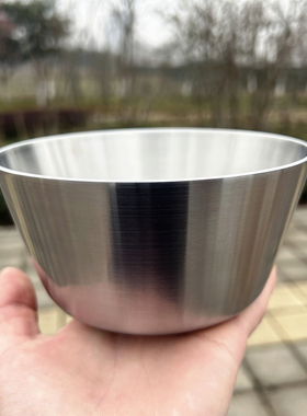 德国18/10不锈钢单层碗14cm饭碗汤碗水果沙拉碗蒸蛋烘焙焗饭面碗