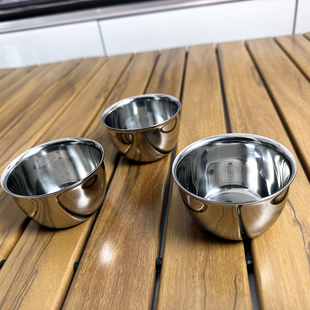 实心加厚304不锈钢三两白酒杯防摔蘸料碗精致烈酒盅品茗主人茶杯