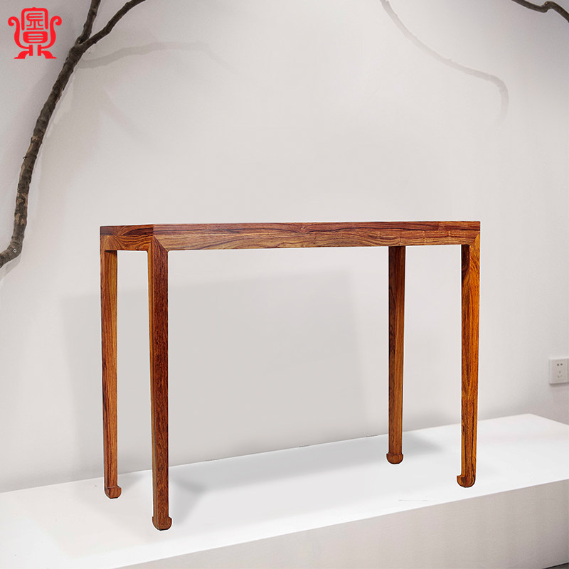 缅甸酸枝马蹄足四面平琴桌金鼎