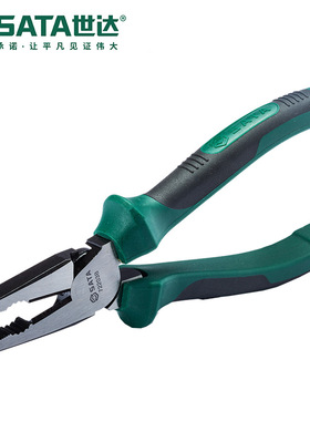 Sata/世达五金工具钢丝钳Cr-V锻造72201B/72202B/72203B老虎钳子