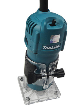 牧田修边机3703木工镂铣机家具雕刻机手提1/4电木铣电木铣开槽机