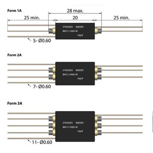 Standex relays 继电器  BH系列干簧继电器  BH-67D-5