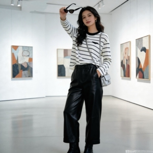 2026春季新款时尚百搭宽松显瘦打底衫女外穿针织衫女含羊毛扛起球