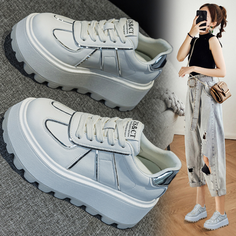 厚底小白鞋女2025新款爆款