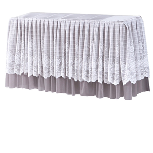 挂机空调罩套蕾丝1.5匹挂机罩四季挡风帘开机不取通用2p防尘罩