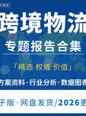 2026跨境物流行业报告跨境电商出海物流数据分析政策预测资料合集