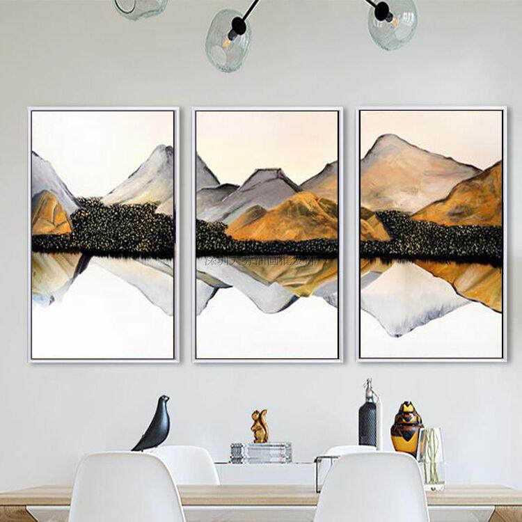Hand-painted oil painting a living room Dining room sofa background Decorative painting landscape Scenery Hanging picture Triplet Abstract Oil Paintingin the Home accessories , Decorative painting , Painting  category - from Buy2taobao.com to provide professional Taobao agent buy service