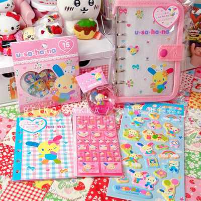 NIC正品三丽鸥花小兔周边手账