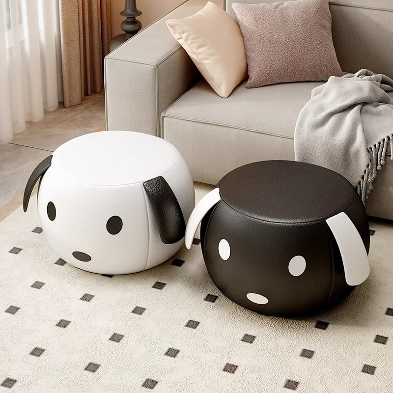 家用小凳子矮凳儿童卡通小板凳沙发凳创意换鞋凳轻奢皮凳小狗凳子,住宅家具,矮凳,淘宝优惠券,粉丝福利购,淘宝优惠卷