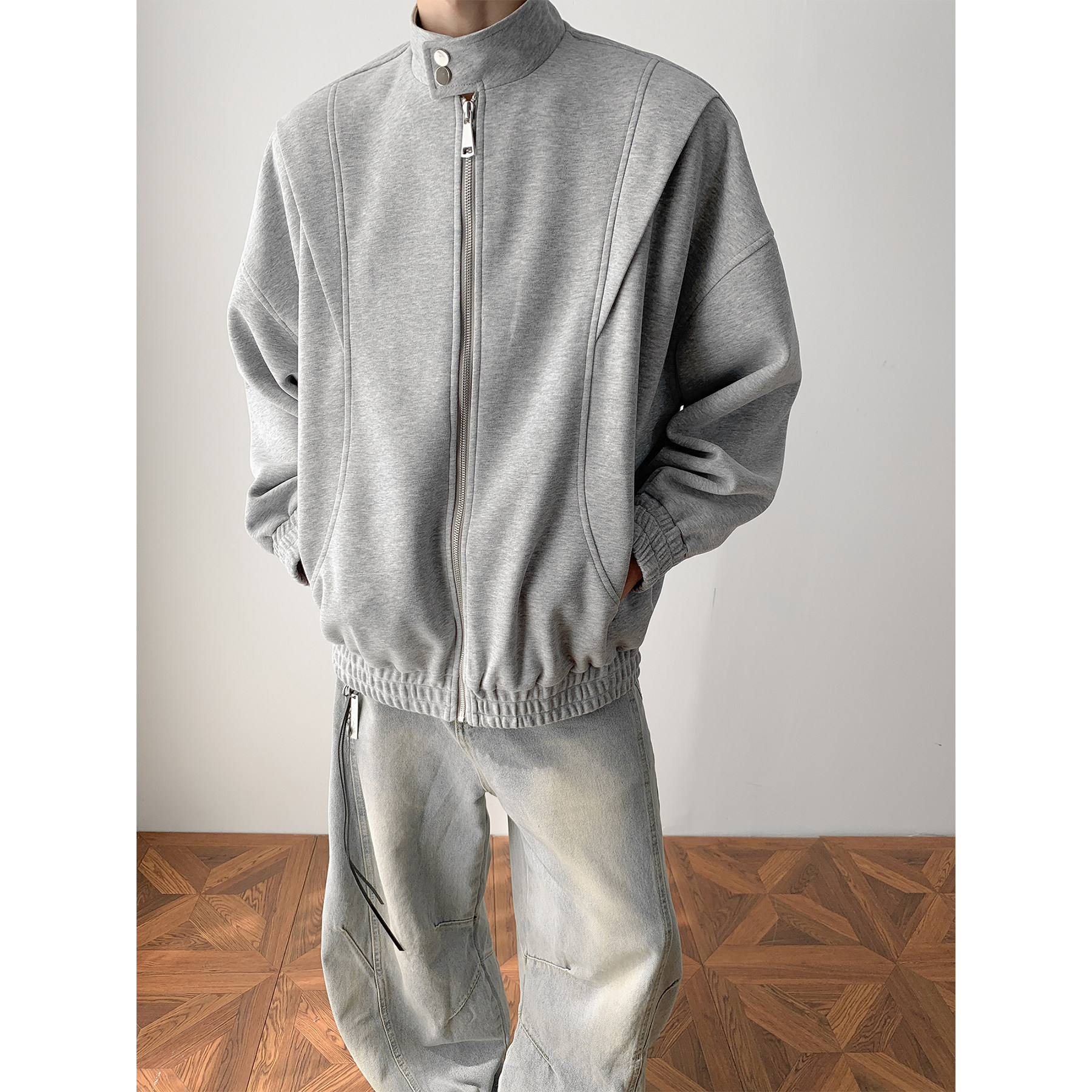 潮流结构拼接立领夹克外套A425-Y3022-P108控138面料棉,男装夹克,电商A425