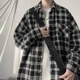 格子呢料夹克外套A425-N861-P78控98面料聚酯，男装夹克，电商A425