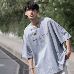 小排卡通印花圆领短袖T恤cityboy A425-T1427-P38控48，男装T恤，电商A425