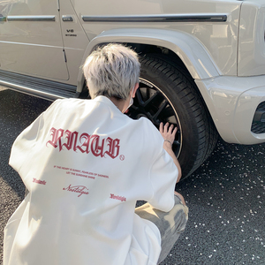 潮流哥特字排版短袖T恤A425-T3776-P38控48面料棉图片