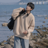 纯色圆领基础款毛衣A425-M50-P58控78，男装针织衫/毛衣，电商A425