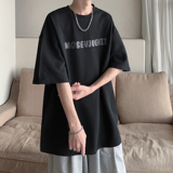 夏日简单流行圆润字体圆领短袖T恤A425-T5117-P38控49面料，男装T恤，电商A425