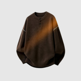 潮流手缝线圆领半门襟毛衣A425-M26650-P98控118面料聚酯，男装针织衫/毛衣，电商A425