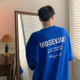 简约英文字母基础款圆领短袖T恤A425-T1388-P38控48，男装T恤，电商A425