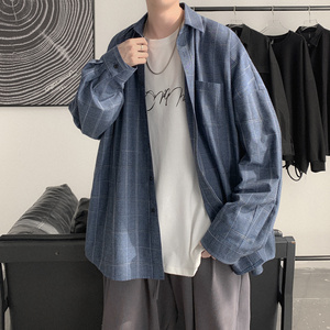 长袖格子休闲衬衫 春装男士衬衣 A425-C298-P55控68图片