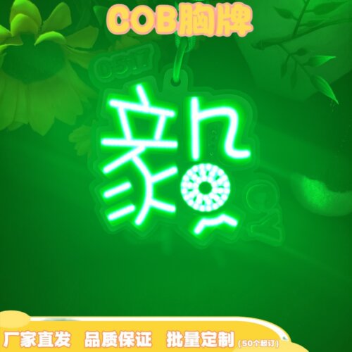 成毅COB胸牌发光超亮COB演唱会应援COB手机挂件