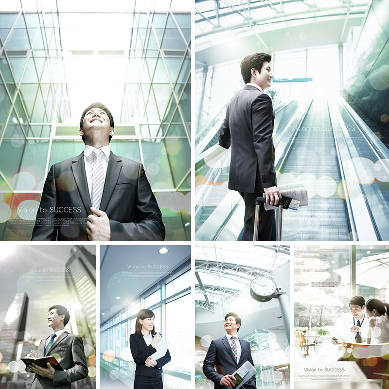 商务人士合作握手工作生活谈判会议沟通海报psd设计元素材110117