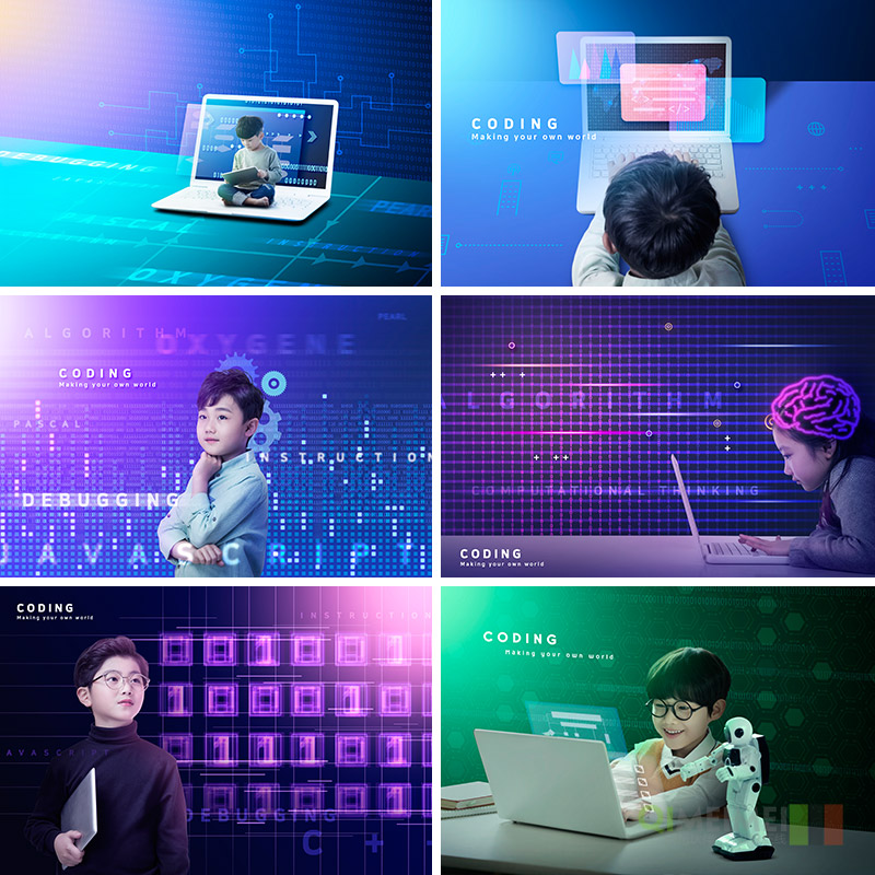 现代高科技感数字化线条三维立体空间海报背景psd设计素材921411