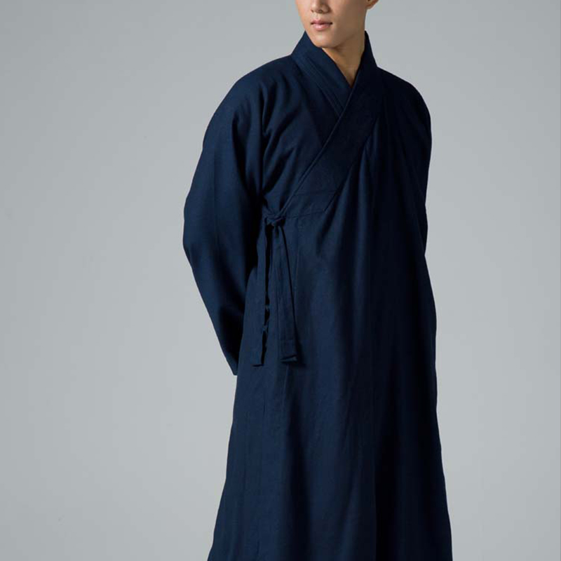 慈缘秋冬季僧服大褂僧袍水洗棉麻僧服长袍禅服可机洗YXS01-114