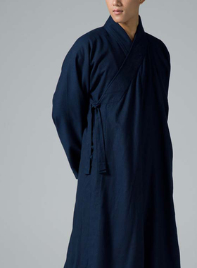 春秋季僧服大褂僧袍水洗棉麻僧服长袍禅服可机洗YXS01-114