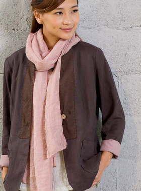 慈缘设计师原创 领口配布手工外套 30163