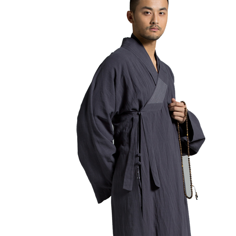 慈缘僧服棉麻款禅修大褂春夏季薄款僧袍和尚服长褂大褂僧服