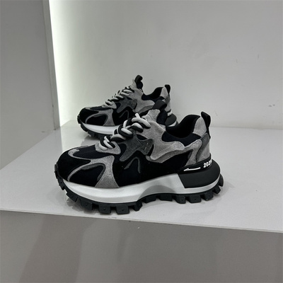 小蛮腰阿甘鞋拼色百搭运动鞋女