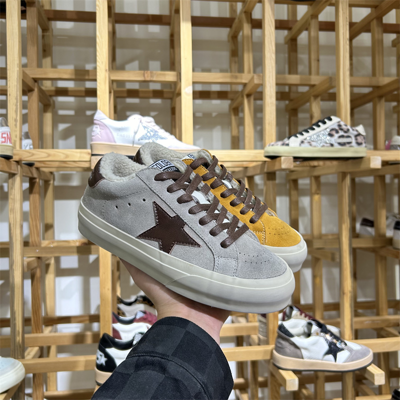 复古做旧真皮加绒保暖小脏鞋女