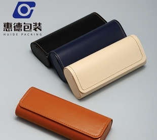 定制logo印gm墨镜眼镜收纳时尚软皮便携太阳镜眼镜袋平光纯色盒子