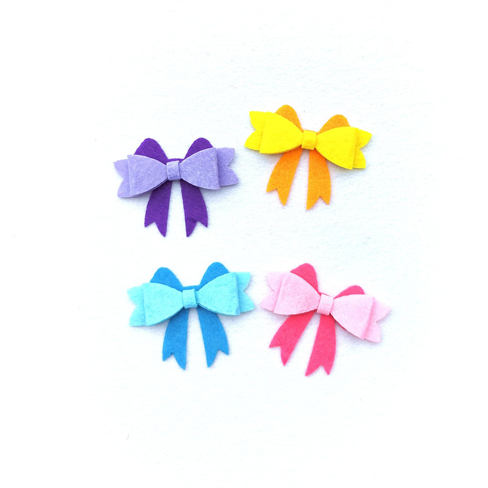 不织布diy手工材料包蝴蝶结贴片相册装饰发夹发饰挂件配件免裁剪