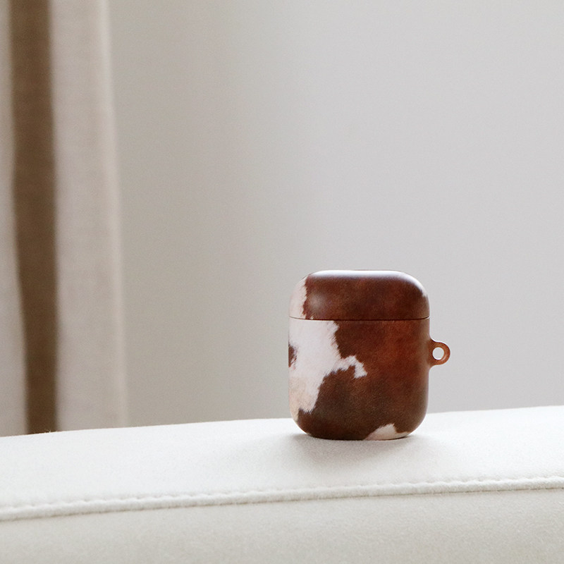 奶牛纹理磨砂手感适用于苹果Airpods 4耳机保护套pro韩国菲林壳2代,3C数码配件,耳机保护套,淘宝优惠券,粉丝福利购,淘宝优惠卷