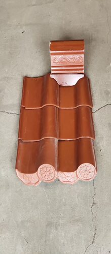 茶色s瓦老式防水猫头中式装饰土地庙滴水围墙瓦屋面瓦2020铁红