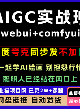 2025AIGC高级实战班webui+comfyui一起学A1绘画教学视频课程全套