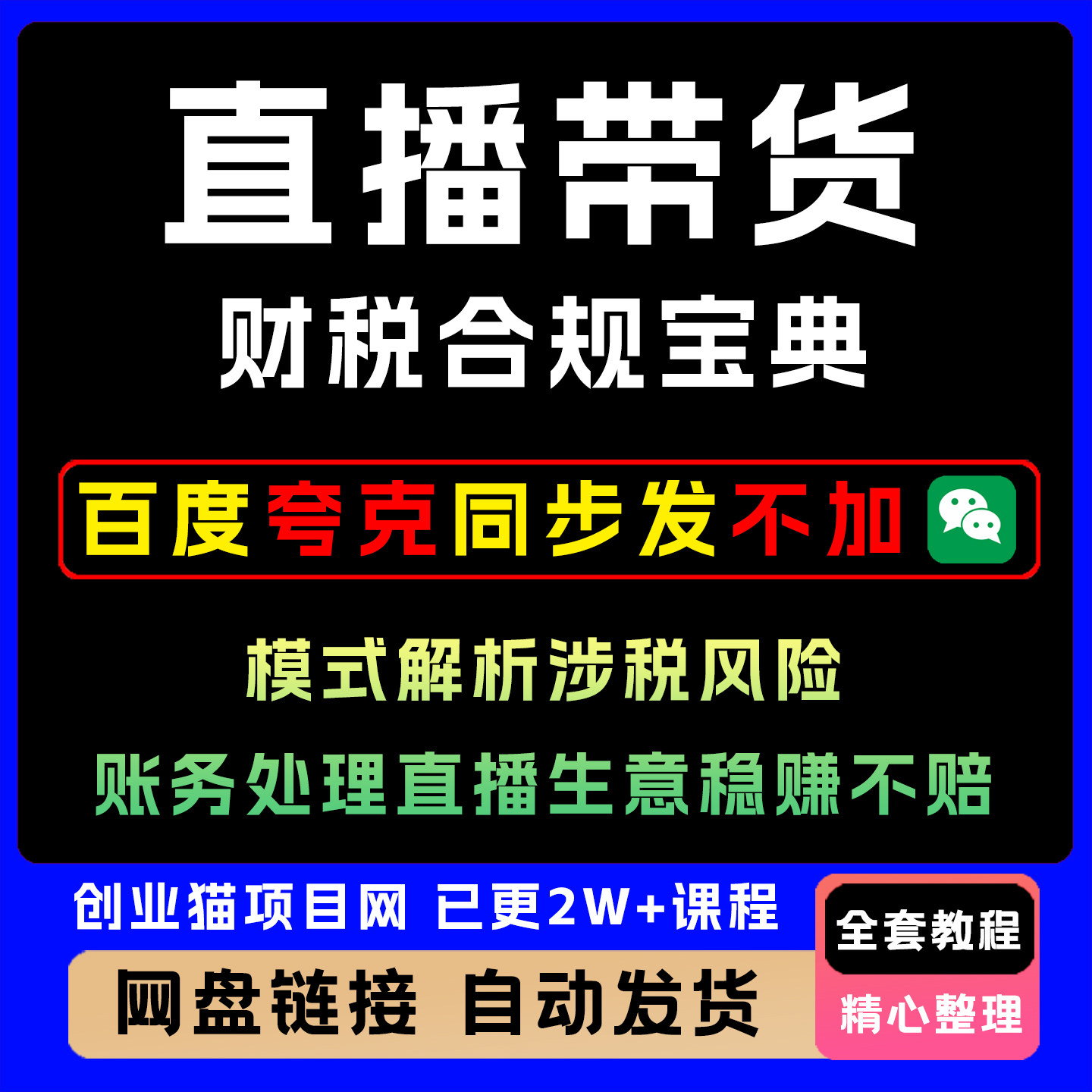 直播带货财税合规宝典模式解析涉税风险账务处理直播生意稳赚不赔