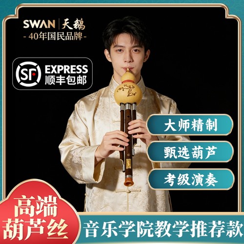 天鹅品牌高端葫芦丝成人专用专业演奏乐器防摔c调降B初学者入门