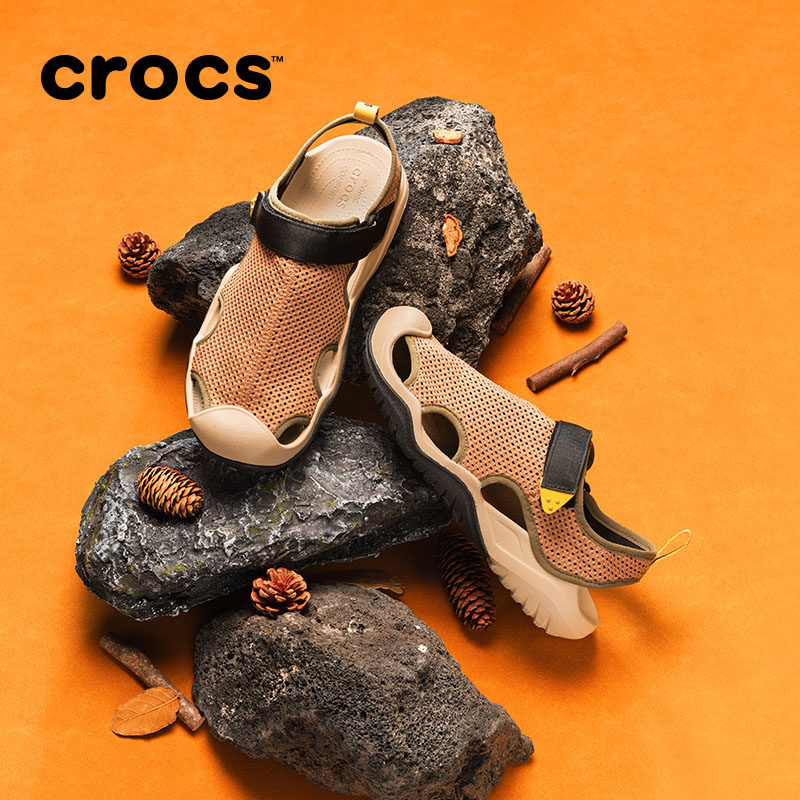 Crocs卡骆驰男士激浪酷网凉鞋户外沙滩鞋外穿男鞋|211095