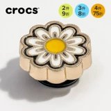 Crocs Кроксы, аксессуары, трендовые тапочки в стиле Crocs, цвет металлик