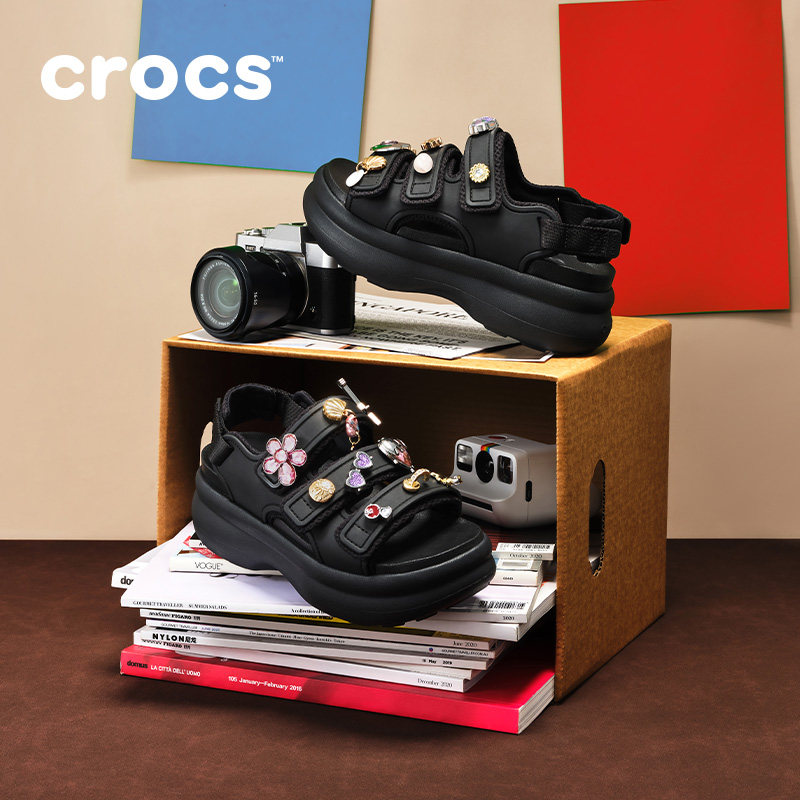 Crocs卡骆驰嗖酷运动凉鞋户外厚底增高凉拖鞋女鞋|212032