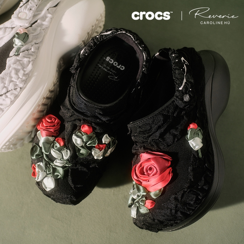 Crocs卡骆驰Crocs x Caroline Hú小鲸鱼洞洞鞋厚底鞋女鞋|212977