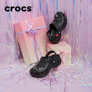 女鞋 户外沙滩鞋 206750 云朵Clog厚底洞洞鞋 Crocs卡骆驰经典